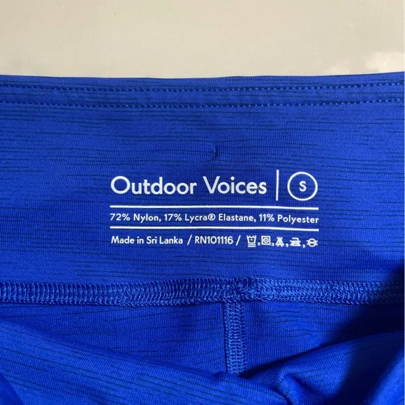 Outdoor voices TechSweat 6 inch biker shorts size small royal blue - Picture 4 of 5